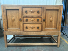 Load image into Gallery viewer, Danish brutalist oak sideboard
