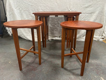 Load image into Gallery viewer, Mid-century teak nest of tables
