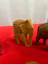 Load image into Gallery viewer, Bundle of wooden elephant statues
