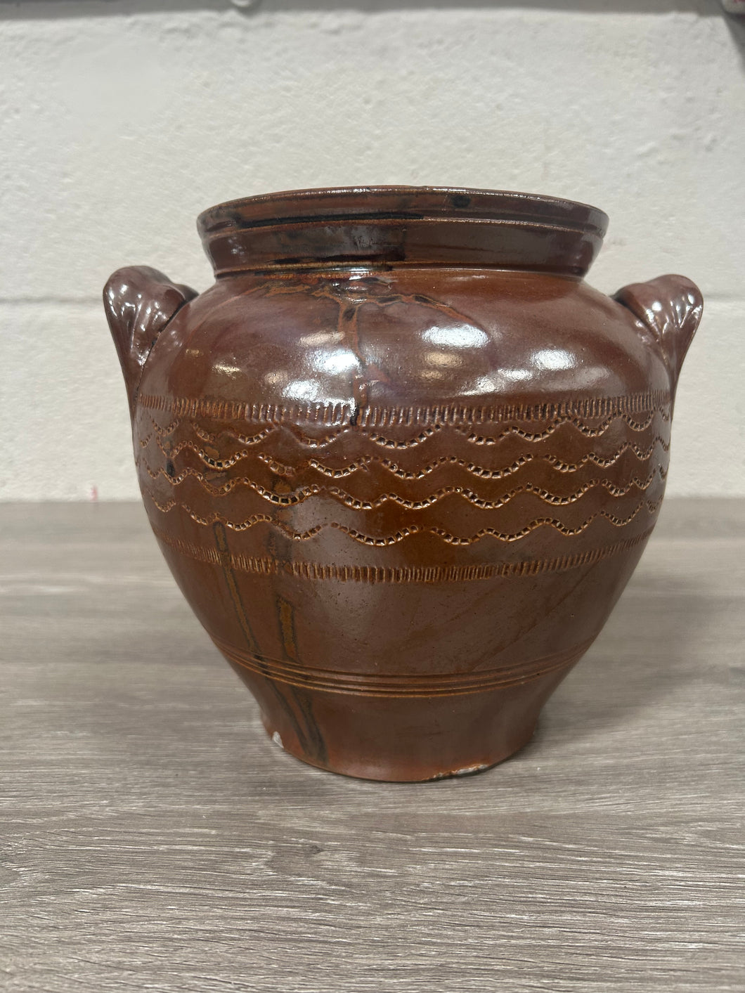 Antique French Confit Pot