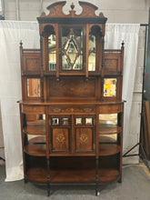 Load image into Gallery viewer, antique Victorian inlaid chiffonier

