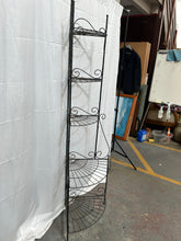 Load image into Gallery viewer, 5 tier iron corner plant stand
