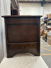 Load image into Gallery viewer, Antique Oak Bedding Box
