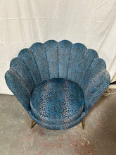 Load image into Gallery viewer, Abigail Ahern Reno Blue Leopard Print Chair
