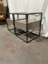 Load image into Gallery viewer, Modern glass top night stands
