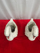 Load image into Gallery viewer, Twin swan plant pots
