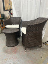 Load image into Gallery viewer, 3 piece rattan garden furniture
