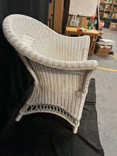 Load image into Gallery viewer, White Ratan Wicker Chair
