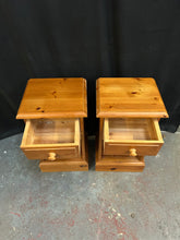 Load image into Gallery viewer, Pine Bedside Tables
