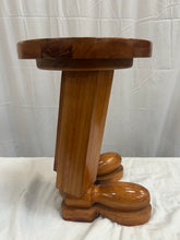 Load image into Gallery viewer, 1980's postmodern wooden side table

