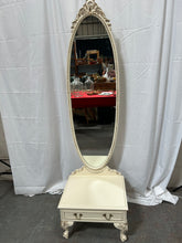 Load image into Gallery viewer, Vintage French-style Louis Merchant standing mirror
