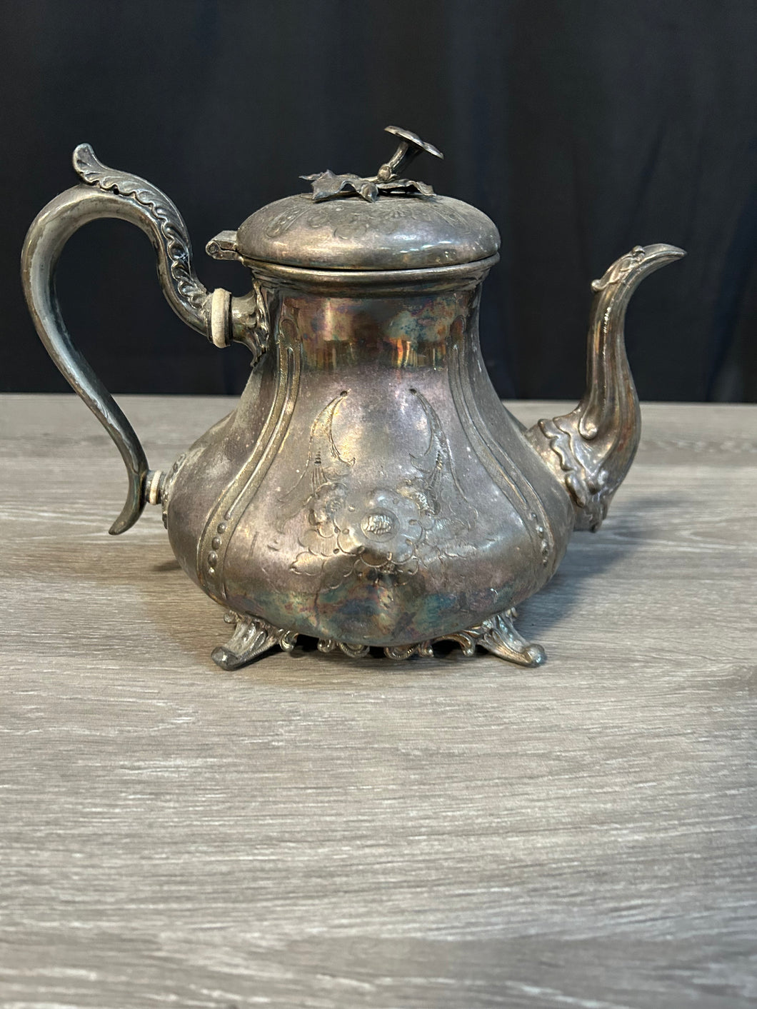 Antique Silver Plated Kettle
