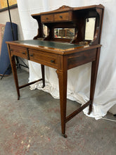 Load image into Gallery viewer, Antique ladies inlaid laddies mahogany writing desk
