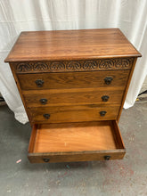 Load image into Gallery viewer, Vintage oak chest of drawers

