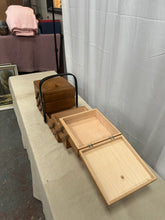 Load image into Gallery viewer, cantilever-style accordion sewing &amp; craft box
