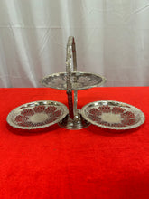 Load image into Gallery viewer, Queen Anne silver plated folding cake stand

