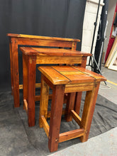 Load image into Gallery viewer, Solid wood nest of tables
