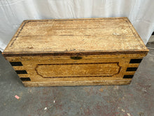 Load image into Gallery viewer, Large rustic wooden trunk
