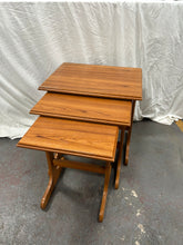 Load image into Gallery viewer, Vintage mid-century modern teak nest of tables
