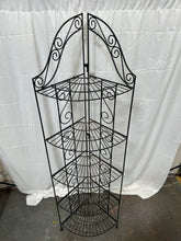 Load image into Gallery viewer, 4 tier iron corner plant stand
