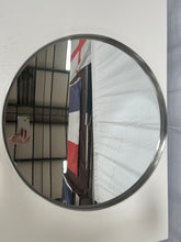 Load image into Gallery viewer, Large grey circular mirror
