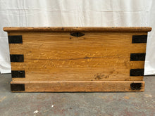 Load image into Gallery viewer, Medium rustic wooden trunk
