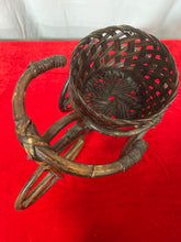 Load image into Gallery viewer, wicker tricycle plant pot
