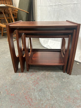 Load image into Gallery viewer, Vintage teak nest of tables
