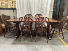 Load image into Gallery viewer, Old Charm dining table &amp; Windsor chairs
