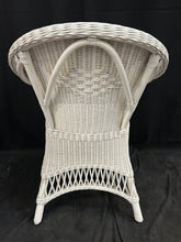 Load image into Gallery viewer, White Ratan Wicker Chair
