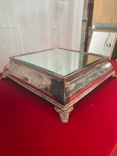 Load image into Gallery viewer, Art deco plateau mirrored wedding cake stand
