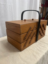 Load image into Gallery viewer, cantilever-style accordion sewing &amp; craft box

