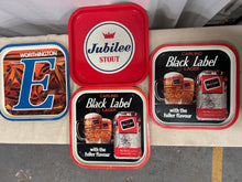 Load image into Gallery viewer, Vintage metal pub/bar trays

