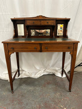 Load image into Gallery viewer, Antique ladies inlaid laddies mahogany writing desk
