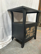 Load image into Gallery viewer, Black Chinoiserie side table
