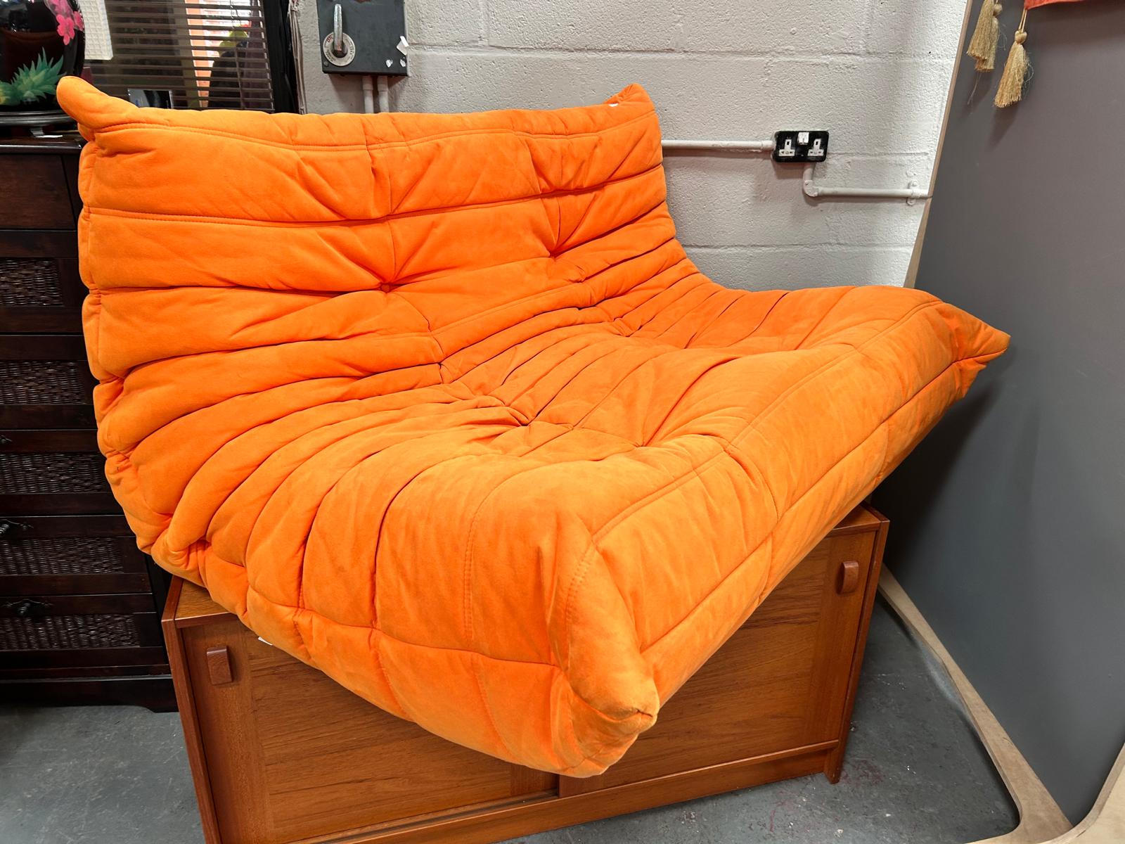 Ligne Roset Sofa Toga in Orange – Emmaus Colchester