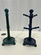 Load image into Gallery viewer, Cast iron mug tree &amp; paper towel holders
