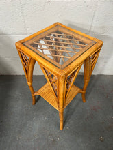 Load image into Gallery viewer, Vintage Bamboo Side Table
