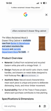 Load image into Gallery viewer, Villers reclaimed 3 drawer filling cabinet

