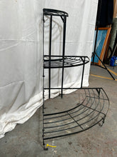 Load image into Gallery viewer, 3 tier iron corner plant stand
