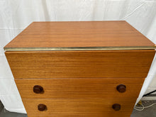 Load image into Gallery viewer, Mid-century teak chest of drawers
