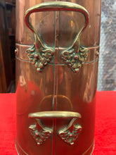 Load image into Gallery viewer, Antique copper &amp; brass coal scuttle
