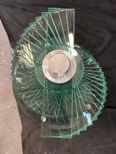 Load image into Gallery viewer, oval glass top coffee table
