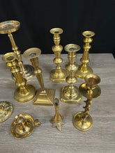 Load image into Gallery viewer, Brass Candle Holders
