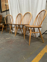 Load image into Gallery viewer, 4x Ercol dining table chairs
