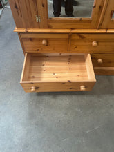 Load image into Gallery viewer, Large pine wardrobe
