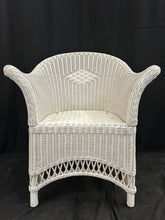 Load image into Gallery viewer, White Ratan Wicker Chair

