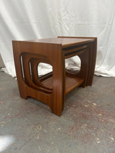 Load image into Gallery viewer, Vintage mid-century modern teak nest of tables
