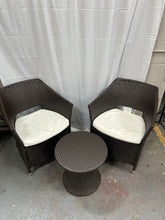 Load image into Gallery viewer, 3 piece rattan garden furniture
