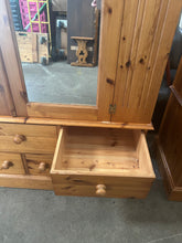 Load image into Gallery viewer, Large pine wardrobe
